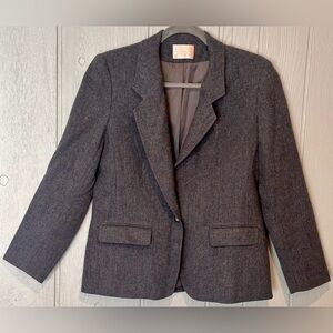 Pendleton Youth 100% Wool Charcoal Blazer